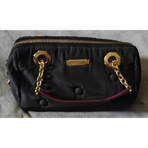 MINOBOSSI Firenze Reversible Red/Black Small Purse with Handles & Shoulder Strap